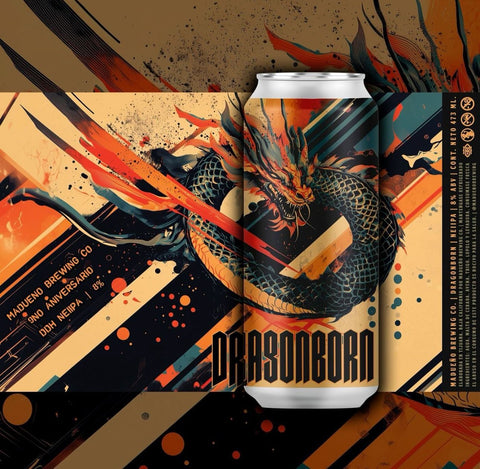 Cerveza Madueños -Dragonborn - Doble NEIPA 473 ml