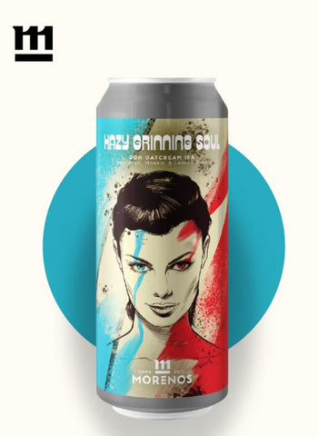 Cerveza Morenos - Hazy Grinning Soul - DDH Oatcream IPA 473 ml