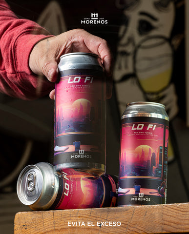 Cerveza Morenos  - LOFI -DDH DIPA Turbia 473 ml