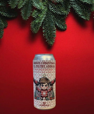 Cerveza Morenos  - ¡Merry Christmas Ya Filthy Animal - DDH DIPA Turbia 473 ml
