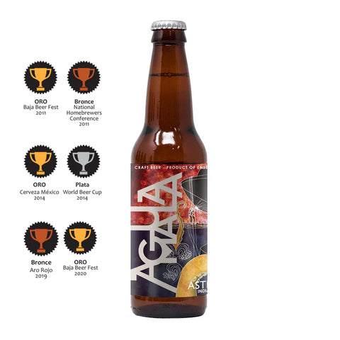 Cerveza Aguamala Astillero Imperial IPA botella 355 ml