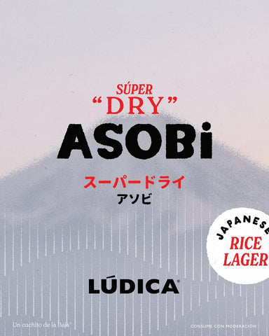 Cerveza Lúdica - Asobi - Super Dry Lager - Rice - 473 ml