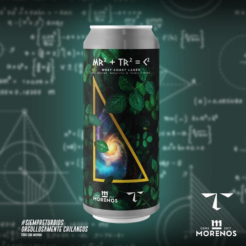 Cerveza Morenos MR²+TR²=C² • West Coast Lager • 473 ml