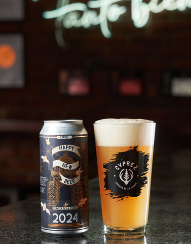 Cerveza Cyprez Happy New Beer 2024 - Hazy West Coast IPA 473ml