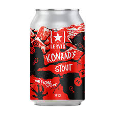 Cerveza Lervig Konrads Imperial Stout lata 330 ml