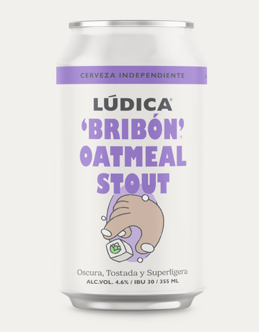 Cerveza Lúdica Bribón Oatmeal Stout 355 ml