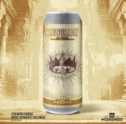 Cerveza Morenos King For a Day • IPA turbia • 473 ml