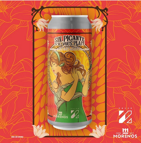 Cerveza Morenos Sin Picante S'il Vous Plaít • DDH DIpa • 473 ml