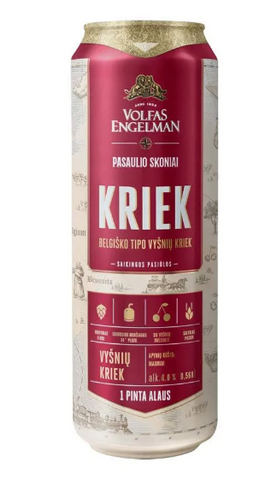 Cerveza Volfas Engelman KRIEK 568ml