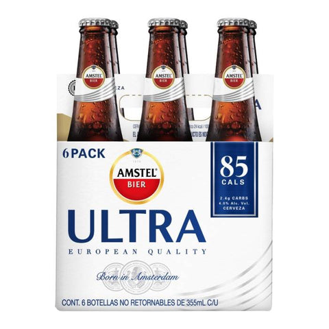 Cerveza Amstel Ultra Lager Botella 355 ml