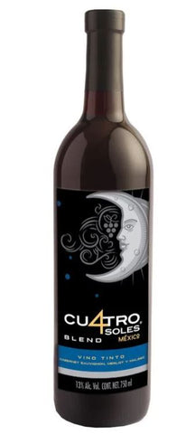 Vino Tinto CuaTro Soles Blend Cabernet Merlot Malbec 750ml
