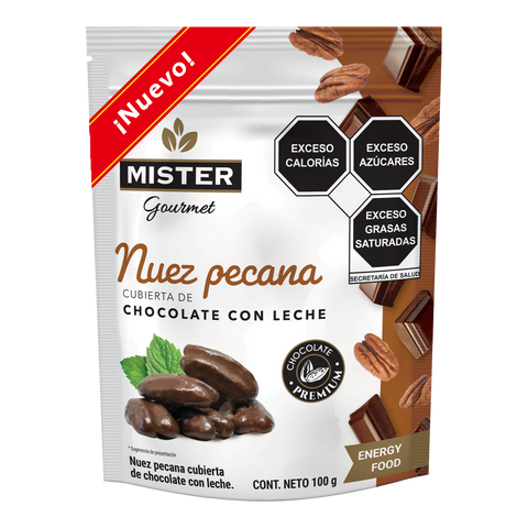 Nuez Pecana Cubierta de Chocolate Mister 100 g