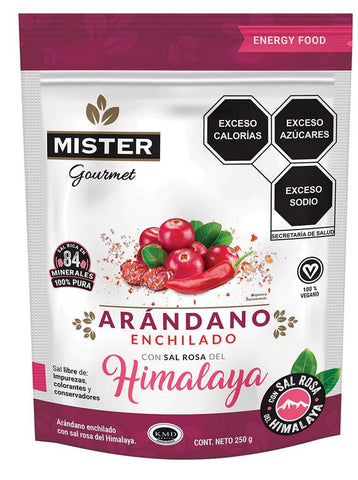 Arándano Enchilado Con Sal Rosa del Himalaya Mister 250 g